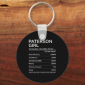 Porte-clés Paterson Girl Funny New Jersey Hometown  (Recto)