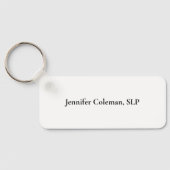 Porte-clés Pathologie du langage vocal Paix Amour SLP (Verso)