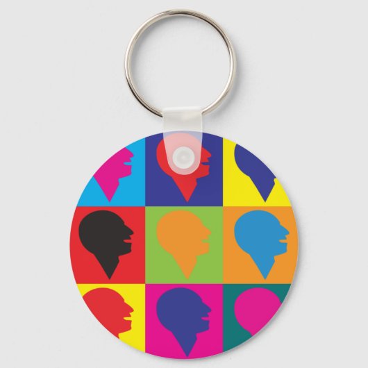 Porte-clés Pathologie du langage vocal Pop Art (Recto)