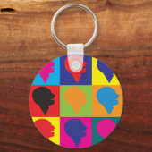 Porte-clés Pathologie du langage vocal Pop Art (Recto)