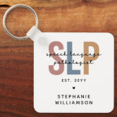 Porte-clés Pathologiste du langage SLP personnalisé (Recto)