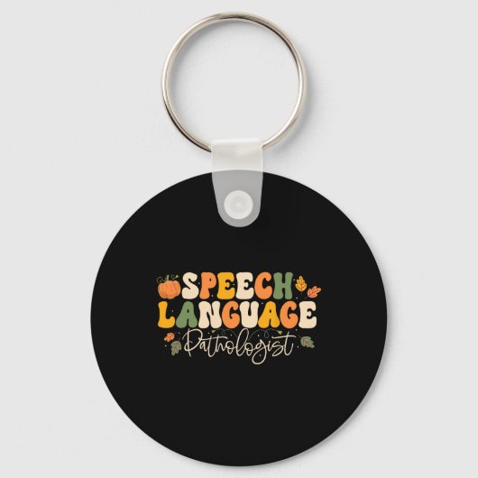 Porte-clés Pathologiste du langage vocal Thanksg (Recto)