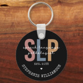 Porte-clés Pathologiste orthophoniste sur mesure SLP (Recto)