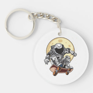 Porte-clés Patin Astronaute