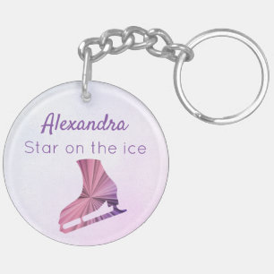 Porte-clés Patinage artistique étoile porte - clé patineuse