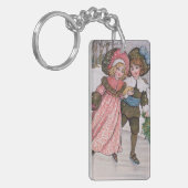 Porte-clés Patinage de fille et de garçon (Devant gauche)