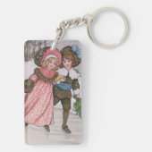 Porte-clés Patinage de fille et de garçon (Dos)