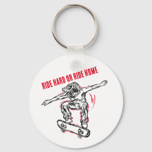 Porte-clés Patinage en vol - Planche à roulettes