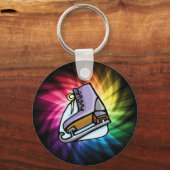 Porte-clés Patinage sur glace coloré (Recto)