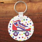 Porte-clés Patinage sur le coeur (Recto)