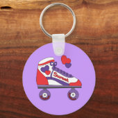 Porte-clés Patinage sur le coeur (Recto)