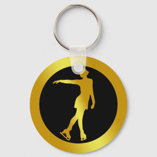 PORTE-CLÉS PATINATAIRE À FIGURE D'OR (Recto)