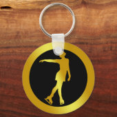 PORTE-CLÉS PATINATAIRE À FIGURE D'OR (Recto)