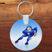 Porte-clés Patineur de vitesse (Recto)