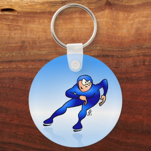 Porte-clés Patineur de vitesse (Recto)