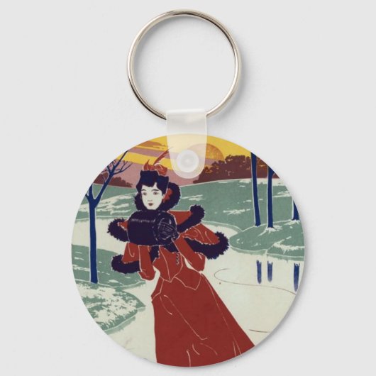 Porte-clés Patineur sur glace (Recto)