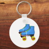 Porte-clés Patins à rouleaux bleus (Recto)