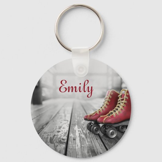 Porte-clés Patins à rouleaux vintages (Recto)