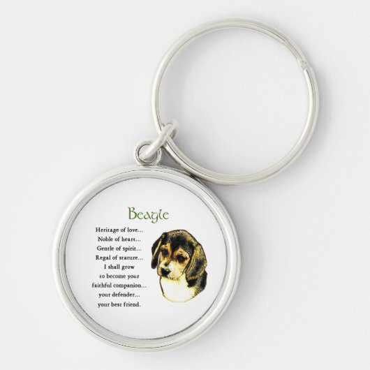Porte-clés Patrimoine beagle de l'Amour (Devant)
