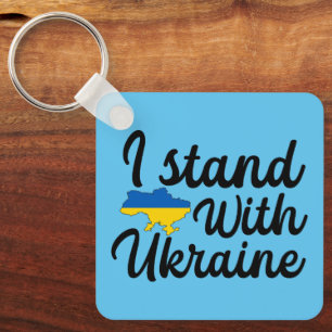 Porte-clés Patrimoine bleu et jaune de l'Ukraine