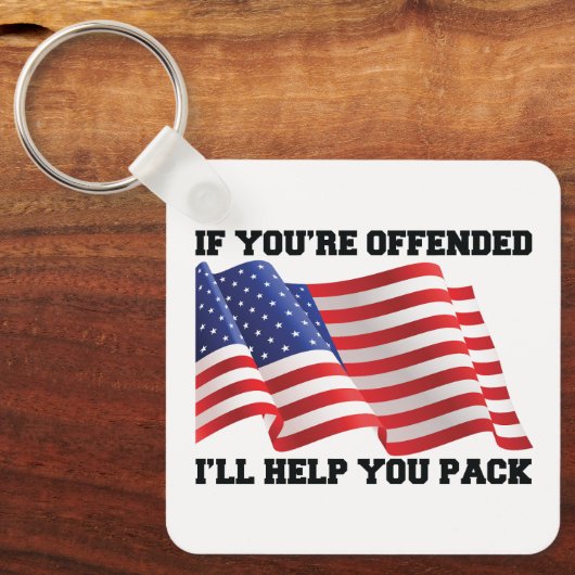 Porte-clés patriote américain (Recto)