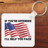 Porte-clés patriote américain (Verso)