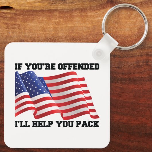 Porte-clés patriote américain (Verso)