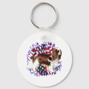 Porte-clés Patriote espagnol Cavalier King Charles