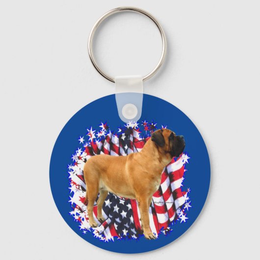 Porte-clés Patriote Mastiff (abricot) (Recto)