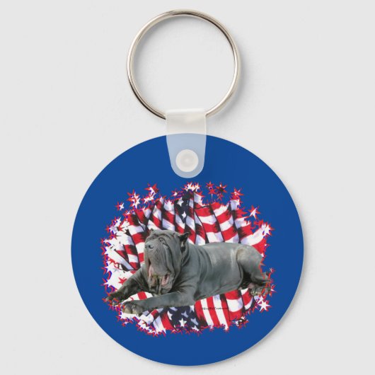 Porte-clés Patriote napolitain Mastiff (Recto)