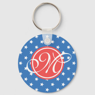 Porte-clés Patriote raffiné Monogrammé