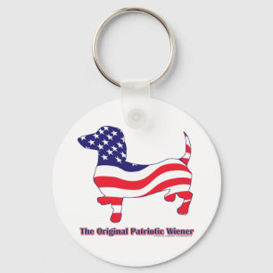 Porte-clés Patriotic Dachshund - Doxie