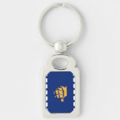 Porte-clés Patriotic keychain with Flag of Quebec City (Devant)