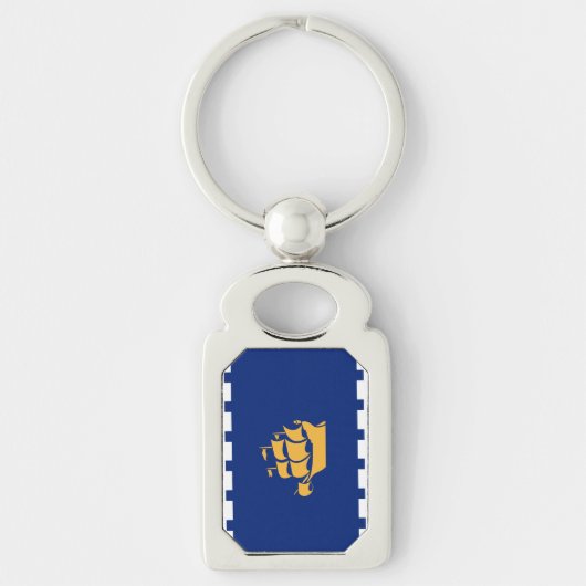 Porte-clés Patriotic keychain with Flag of Quebec City (Devant)