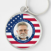 Porte-clés Patriotique Memorial American Flag Photo personnal (Devant)