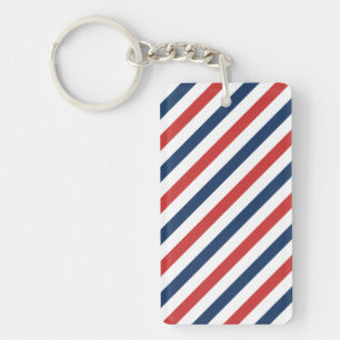 Porte-clés Patriotique Rouge Blanc et Bleu