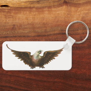 Porte-clés Patriotisme Vintage Aigle Américain Oiseau en Vol