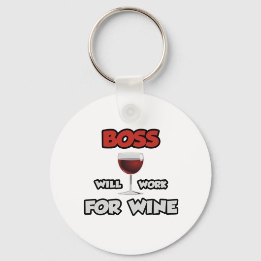 Porte-clés Patron... Travaillera Pour Le Vin (Recto)