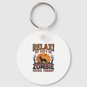 Porte-clés Patrouille de chien zombie conception de chemise H