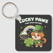 Porte-clés "Patte Chanceuse Saint-Patrick Chiot" (Recto)