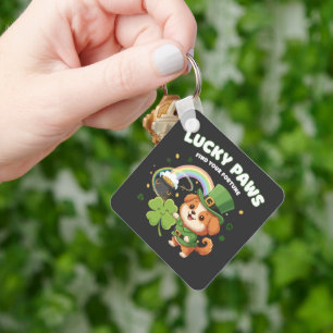 Porte-clés "Patte Chanceuse Saint-Patrick Chiot"