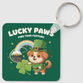 Porte-clés "Patte Chanceuse Saint-Patrick Chiot" (Dos)