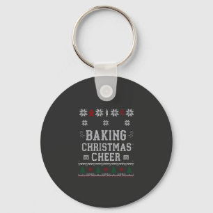 Porte-clés Patte de tricot de four à biscuits de Noël au ging