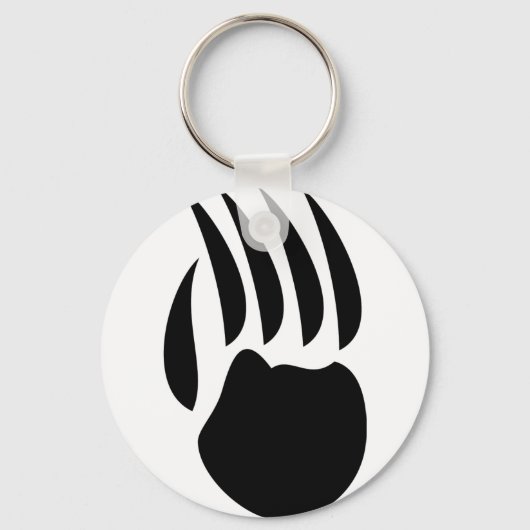 Porte-clés patte d'ours noir (Recto)