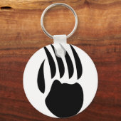 Porte-clés patte d'ours noir (Recto)