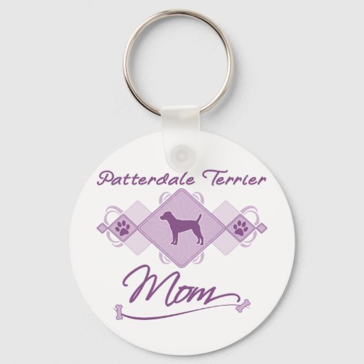 Porte-clés Patterdale Terrier Maman (Recto)