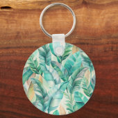 Porte-clés Pattern Boho Banana Leaves (Recto)
