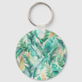 Porte-clés Pattern Boho Banana Leaves (Verso)