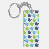 Porte-clés Pattern of Whales, Cute Whales, Sea Animals (Devant gauche)
