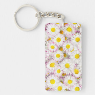Porte-clés Patters Pink Purple Daisy Flower